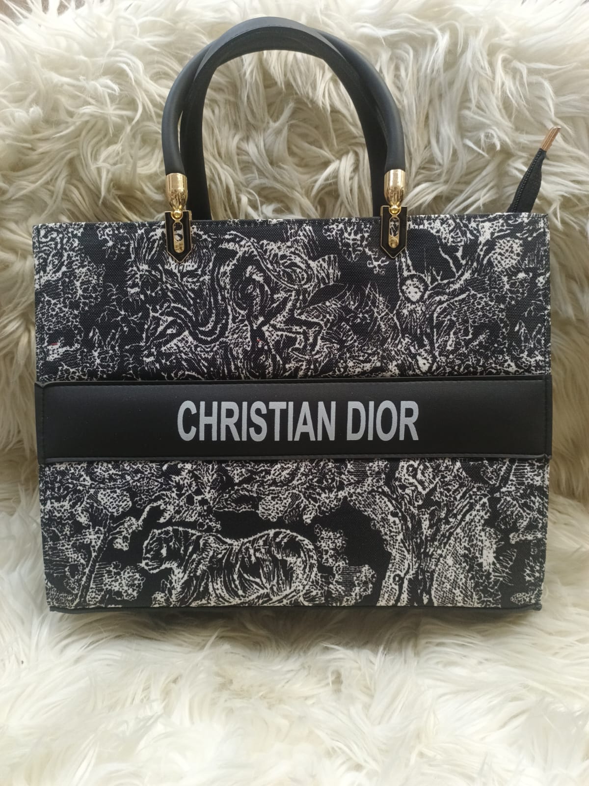 Christian Dior Printed Tote Bag