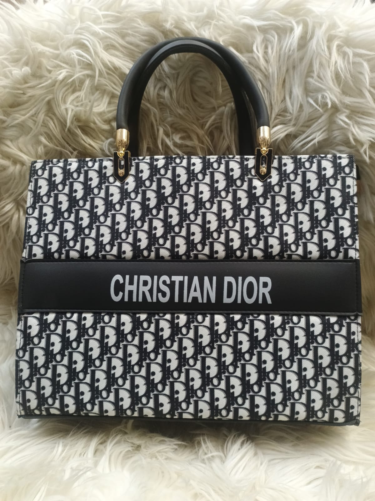 Christian Dior Printed Tote Bag