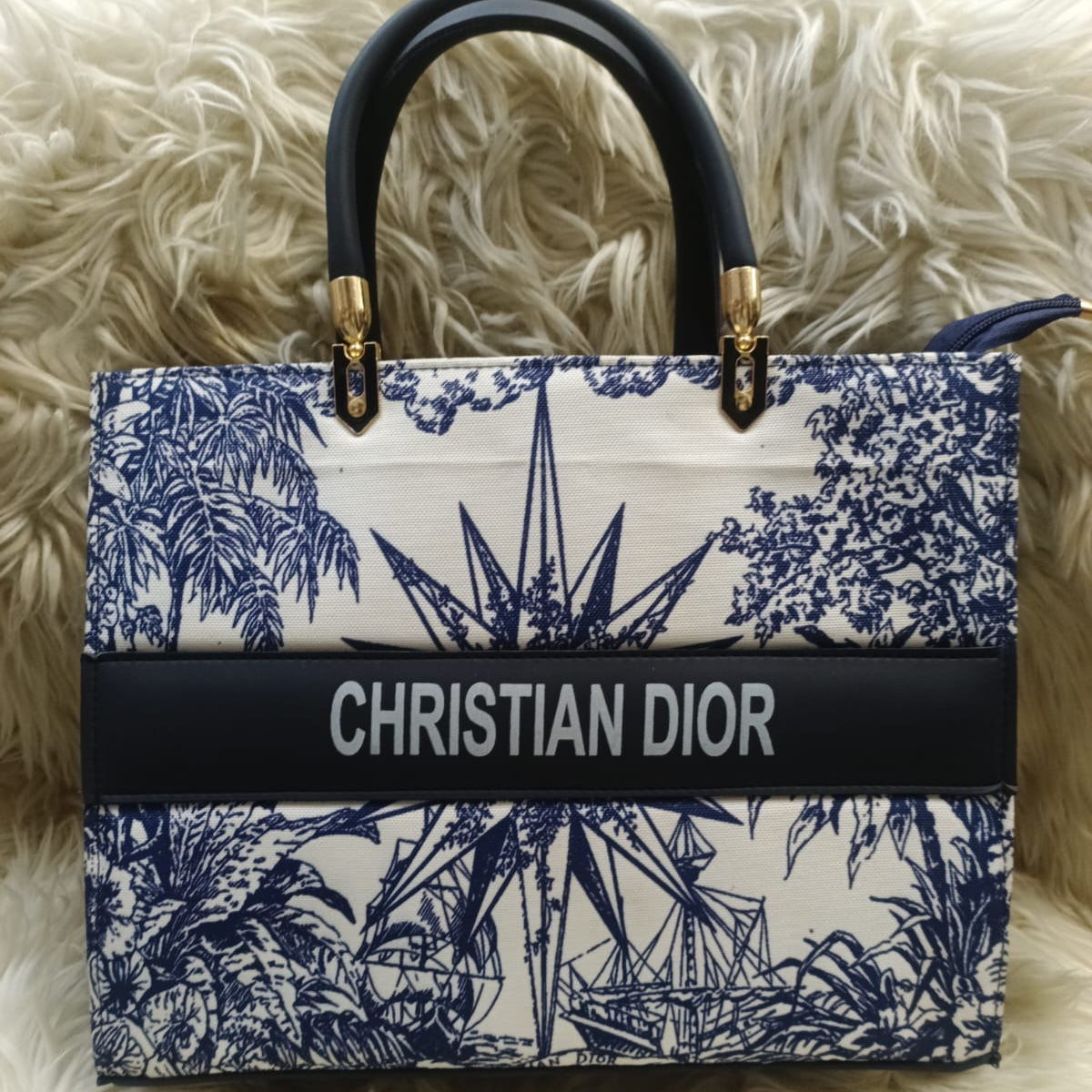 Christian Dior Printed Tote Bag